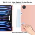 thumbnail image 7 of JETech Case for iPad Pro 11 Inch (2022/2021/2020 Model) with Pencil Holder, Support 2nd Pencil Charging, Slim Tablet Cover with Soft TPU Back, Auto Wake/Sleep (Rose Gold), 7 of 7