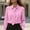 Tops-578Pink, variant on Xdegoge Blouses for Women Collared Tie Neck Long Sleeve Work office Dressy Professional Style Slim Fit Solid Minimalist Design Lightweight Spring Tops