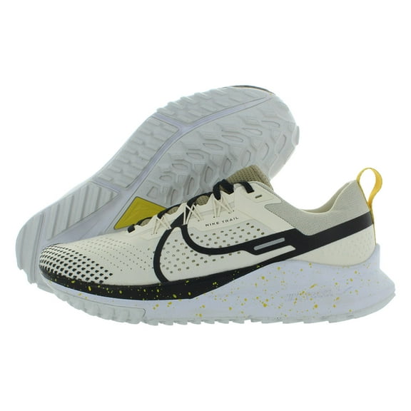Nike React Pegasus Trail 4 Unisex Shoes Size 9.5, Color: Pale Ivory/Black/Khaki/White