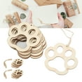 thumbnail image 1 of Wood Rounds, Hollow Bear Footprint Wood Circles  for Home, 1 of 7