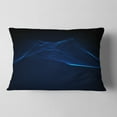 thumbnail image 2 of Designart 3D Wave Glowing Particles - Spacescape Throw Pillow - 12x20, 2 of 5