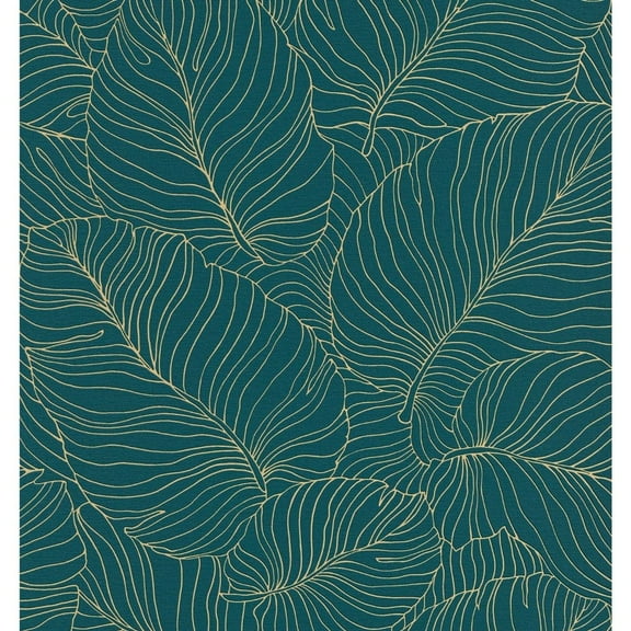 Grandeco Isa Banana Leaf Textured Wallpaper