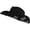 black, variant on Jiibva Women Men Western Style Cowgirl Hat Wide Brim Rhinestone Star Western Hats for Wedding Carnival Rave Party Travel