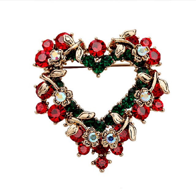 Moda Garland Corsage Pin Broche Navidad Navidad Regalo de boda jinwen Regalo de Navidad