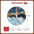 thumbnail image 4 of Bingfone Christmas Tree Skirt Mat Christmas Decoration Interior 48"-Blue Marble, 4 of 8