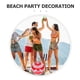 thumbnail image 4 of Pelota de playa inflable a rayas para fiestas de verano en la piscina y la playa. Pelota duradera y ligera para decoración de bodas y cumpleaños., 4 of 7