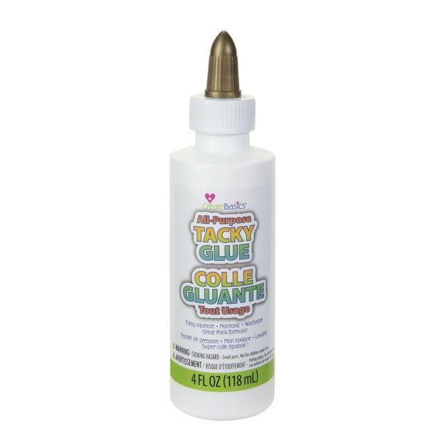 Create Basics 4 Oz. All Purpose Tacky Glue, Perfect for Crafts, Classrooms, Group Activities and More