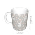 thumbnail image 2 of Yiaed Rabbit And Heart Print Ceramics Coffee,Large Handle Design,Extra Large Tea and Coffee Cup for Office and Home Mugs, 2 of 6