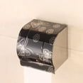thumbnail image 2 of Portarrollos de cocina para baño, portarrollos de acero inoxidable, resistente al agua, cerrado, caja de pañuelos de acero inoxidable, 2 of 5