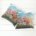 thumbnail image 2 of Ambesonne Landscape Throw Pillow Cover 2 Pack, Carnival Many Rides, 24", Multicolor, 2 of 6