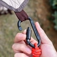 thumbnail image 2 of ROZYARD 4Pcs D-Rings Locking Carabiner Clip Hook Aluminum D Rings Key Clip with Key Rings, 2 of 15