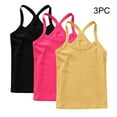 thumbnail image 4 of FamilyThread Toddler Baby Girls Cotton Sleeveless Tank Top Colorful Undershirts Kids 12 Months- 12Years 3-Pack, 4 of 9
