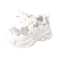 thumbnail image 2 of Willtoo Girls Bow Platform Sneaker Sequin Lace Up Lightweight Daily Footwear Non-Slip Cushioned Kids Casual Footwear for Daily Wear, 2 of 5
