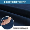thumbnail image 3 of Dowbom Velvet Dining Chair Slipcover Stretch Chair Cover Soft Washable Chair Slipcover, 3 of 7