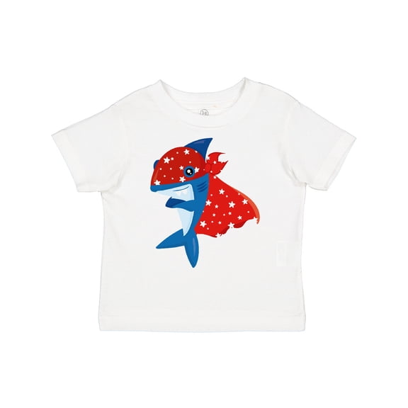 Inktastic Superhero Shark, Cute Shark, Blue Shark, Cape Boys or Girls Toddler T-Shirt