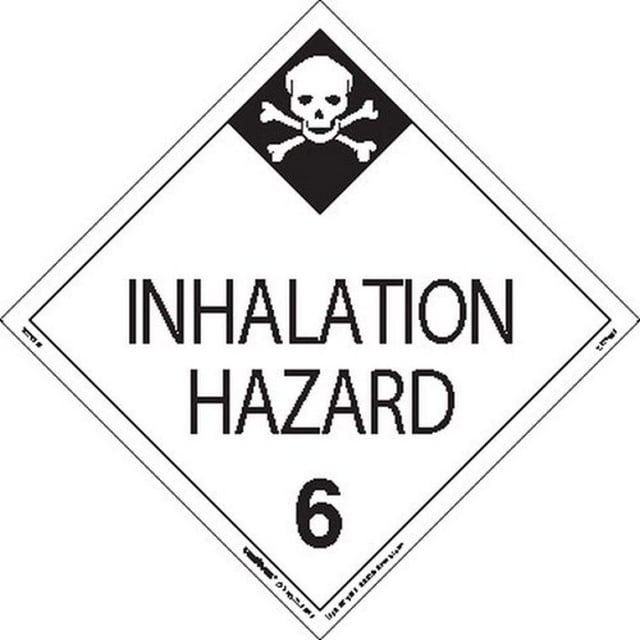Labelmaster Z-RVW29 - Cartel de vinilo rígido con texto en inglés "Peligro de inhalación" (paquete de 25)