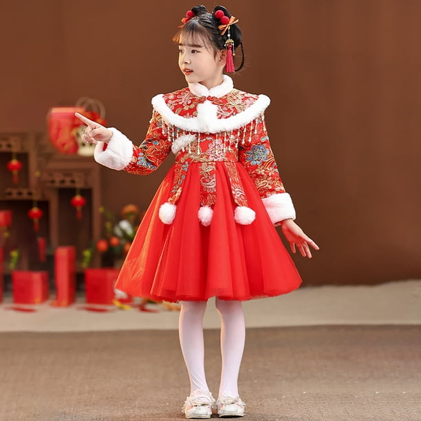 chinese festival dress Ma Ta Chunhua Red New Year's Dress Set main image 0
