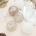 thumbnail image 7 of AYktou Christmas Ball Ornaments Set-80mm/3.14" White and Gold Large Shatterproof Clear Glitter Pastic Christmas Ball Ornaments Xmas Tree Decoration Delicate Hanging Ornaments,6 Counts, 7 of 7