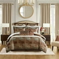 thumbnail image 2 of Croscill Classics Galleria 4 Piece Brown Comforter Set in Brown King, 2 of 13