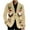 Khaki, variant on ZVNAΖH Men's Corduroy Christmas Blazer, Embroidered Santa Single Breasted Suit Jacket, Holiday Party Gift Coat, S-4XL