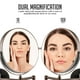 thumbnail image 2 of Espejo de maquillaje Ovente montado en la pared con aumento de 1X/10X, 9 pulgadas, 2 of 9