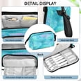 thumbnail image 4 of Nylon Fish Mouth Pencil Case with Large Capacity Zipper Pencil Pouch Pastel Blue Dandelions Pencil Bag Organizers, 4 of 7