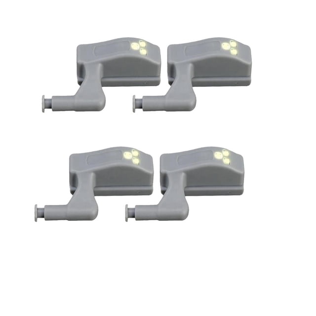 Sensor de Lámpara Inteligente LED de 4 Piezas Yuyangstore Luz de bisagra del gabinete cálido
