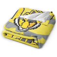 thumbnail image 2 of DePauw University Logo Fleece Blanket, Very Soft Microfiber Flannel Blanket for Couch Warm and Cozy for All Seasons, 2 of 6