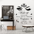 thumbnail image 4 of Inspirational Quotes Wall Decals Vinly Beauty Eyes Eyelash Wall Sticker Motivational Phrase Wall Decal Removable Positive Lettering Saying Sticker for Women Girls Bedroom Living Room Bathroom Decor, 4 of 7
