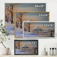 thumbnail image 4 of Designart 'Traditional Cottage Covered With Snow In Winter II' Traditional Framed Canvas Wall Art Print, 4 of 5