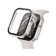 thumbnail image 1 of wonima44 2 Pack Hard Case Compatible with Apple Watch 45mm Series 9 Series 8 Series 7 with Tempered Glass Screen Protector, Silver/Clear Ultra-Thin Durable Protective Cover for iWatch, 1 of 1
