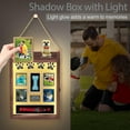 thumbnail image 3 of NestE-11x16 Shadow Box Frame with Light, Memorial Display Case with Shelves and Top Platform, Deep Memorial Shadow Box for Wedding Flowers, Pet Memories and Keepsakes, Brown, 3 of 13