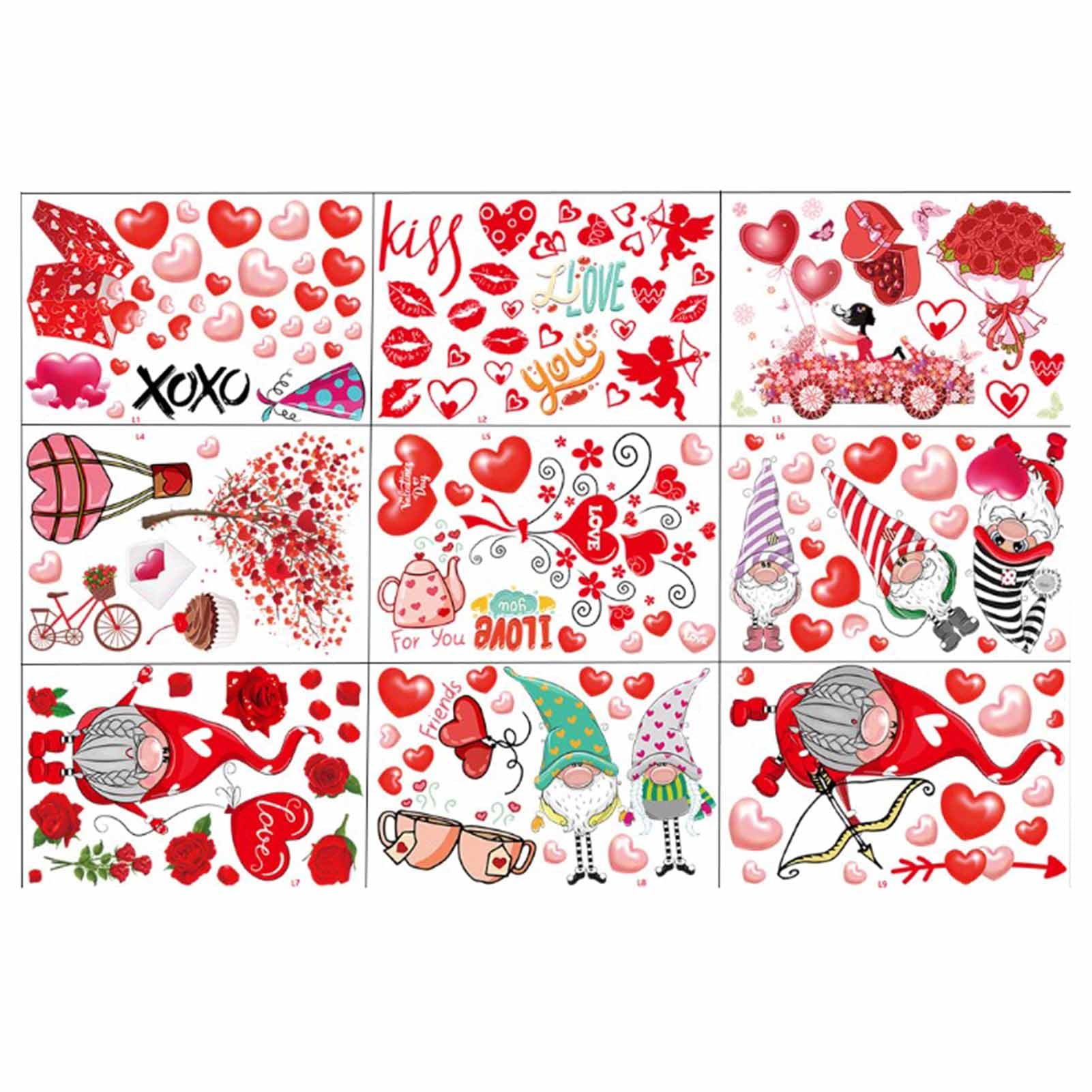 Window Stickers Reusable PVC Window Clings Decorations Double Sided Window Decals for Glass Window Home Party Office Decorations