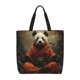 thumbnail image 1 of Balery Jungle Meditating Panda Bolsa de Mano para Mujeres con Cremallera, Bolsa de Gimnasio con Compartimentos, Bolsa para Laptop, Bolsa para Trabajo, 1 of 7