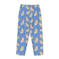 thumbnail image 4 of Kdxio Women's Comfy Stretch Kawaii CorgiPrint Drawstring Pajama Pants-Medium, 4 of 9