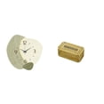thumbnail image 1 of Reloj de pared silencioso y decorativo con dispensador de pañuelos. Material resistente. Ideal para sala de estar, dormitorio, cocina o cafetería., 1 of 8