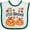 White and Green, variant on Inktastic Little Brother Pumpkins with Fall Leaves Boys Baby Bib