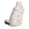 thumbnail image 2 of Wukai Doodle Wine Full Set Car Seat Covers with Soft Padding Universal Auto Front Seats Protector and Cushion Mat, 2 of 5