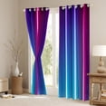 thumbnail image 4 of Erosebridal Abstract Ombre Curtains,Pink Blue Teal Neon Curtains & Drapes Geometric Stripes Curtains 30%-50% Blackout Adult,Gradient Striped Window Curtain Bedroom Decor, 4 of 6