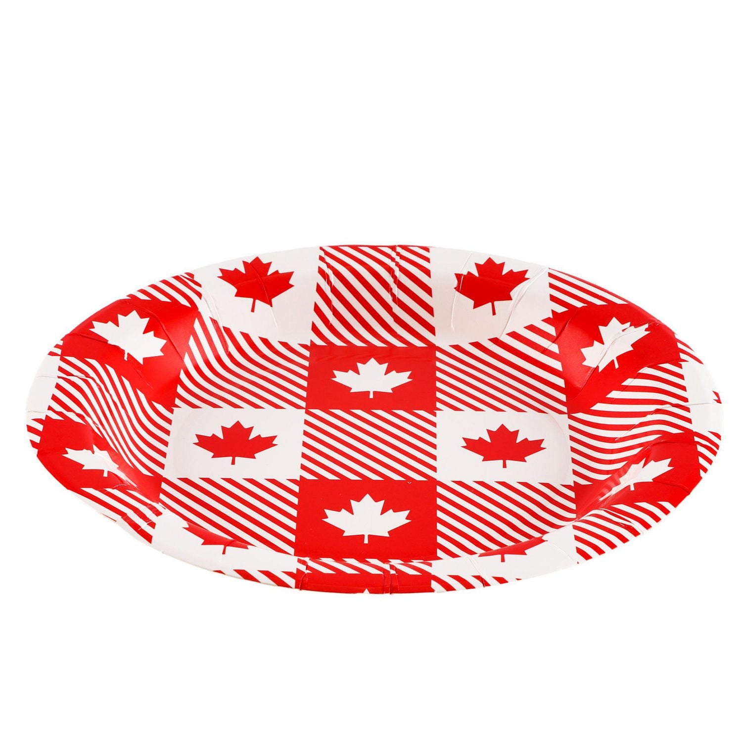 Way to Celebrate! Canada Day Maple Leaf Paper Dessert Plates, 12ct