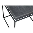 thumbnail image 4 of Tray Top Wooden Side Table with Tubular Legs Gray and Black- Saltoro Sherpi, 4 of 6