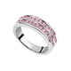 thumbnail image 1 of Anillo Ocean Heart en Baño de Oro Blanco con Cristales Rosa Talla 8 J7-13-39, 1 of 3