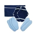 thumbnail image 4 of 8 Pieces Washable Cotton Menstrual Pads Friendly Period Products Reusable Sanitary Napkins with Storage Bag For Women, 4 of 8