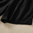 thumbnail image 6 of BLVB Summer Shorts for Women Casual Solid Color Elastic Waist Drawstring Cotton Linen Shorts with Pockets, 6 of 6