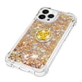 thumbnail image 4 of Funda para iPhone 14 Pro Max con Brillo Líquido Flotante, Purpurina, Parachoques y Anillo Giratorio Soporte, 4 of 5