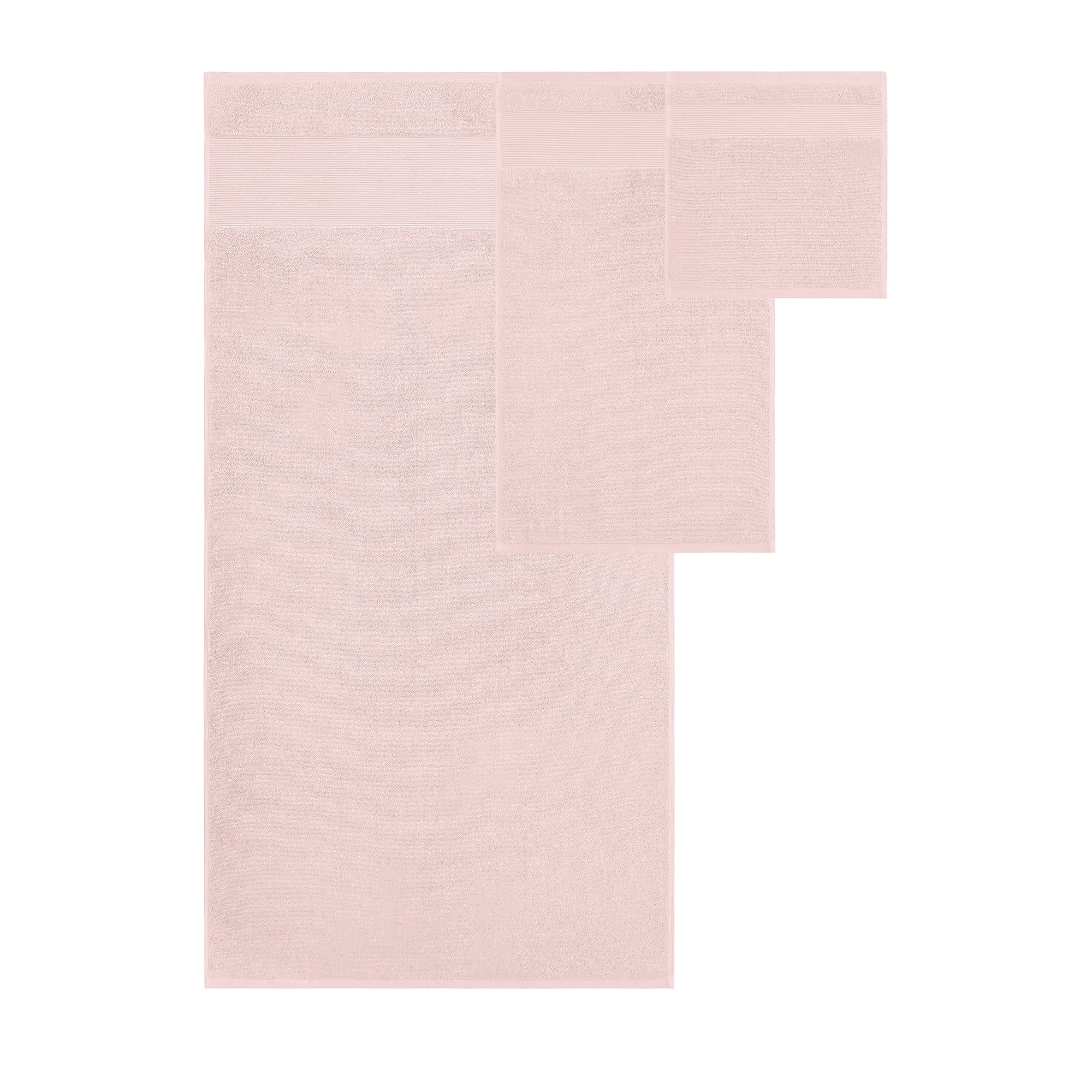 Modern Threads Aircloud 6-Piece Cotton Bath Towel Set, Blush