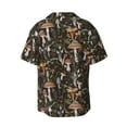 thumbnail image 4 of Goofa Mushroom Garnish Printed Men's Casual Short-sleeved Shirt,Lightweight Breathable Button-down,Summer Casual men's top,Versatile Fashion shirt-X-Large, 4 of 7