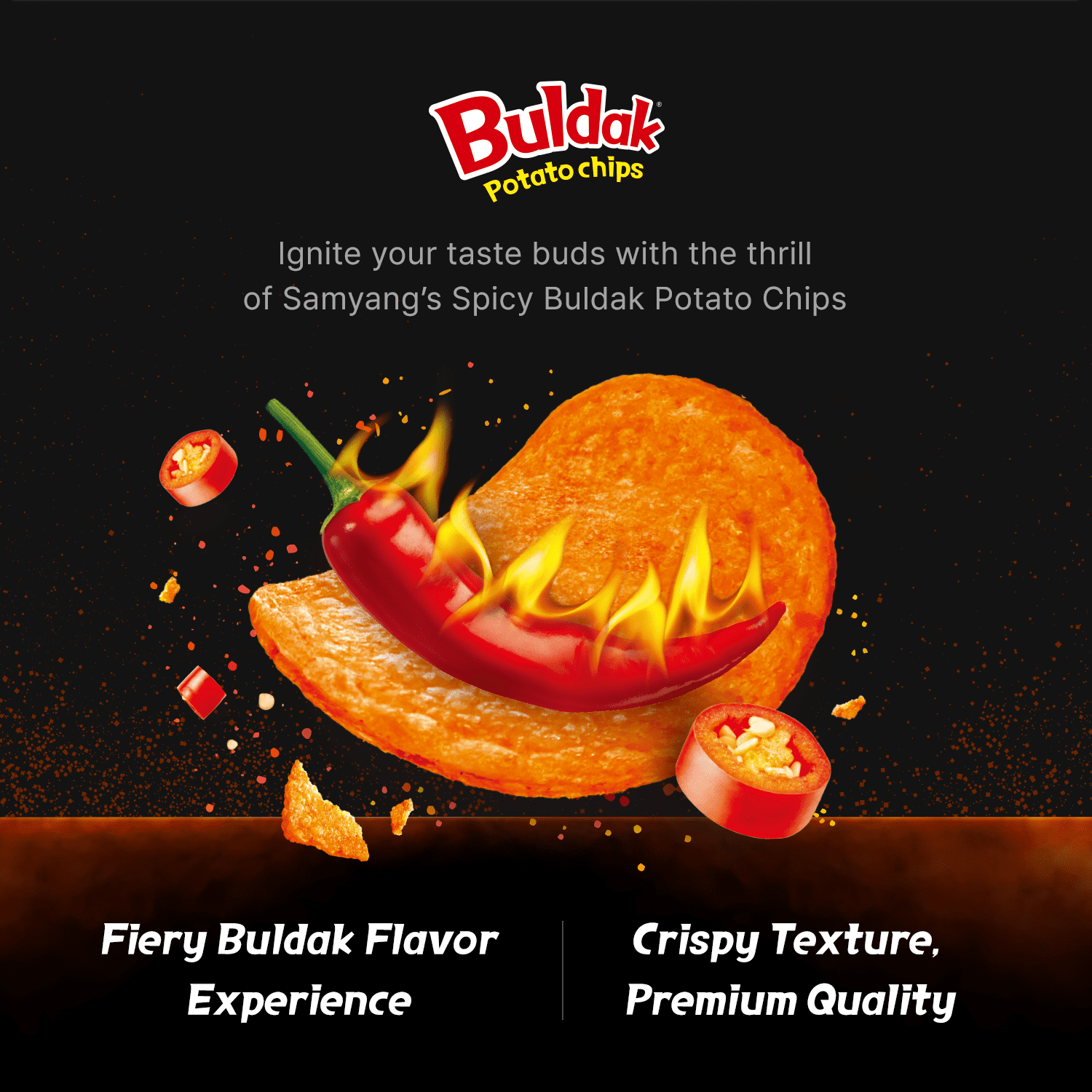 Buldak Original Potato Chips 120g