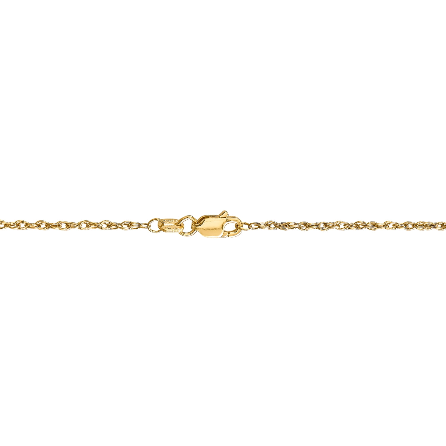 18 Karat Yellow Gold 1.3mm Heavy Rope Chain Necklace