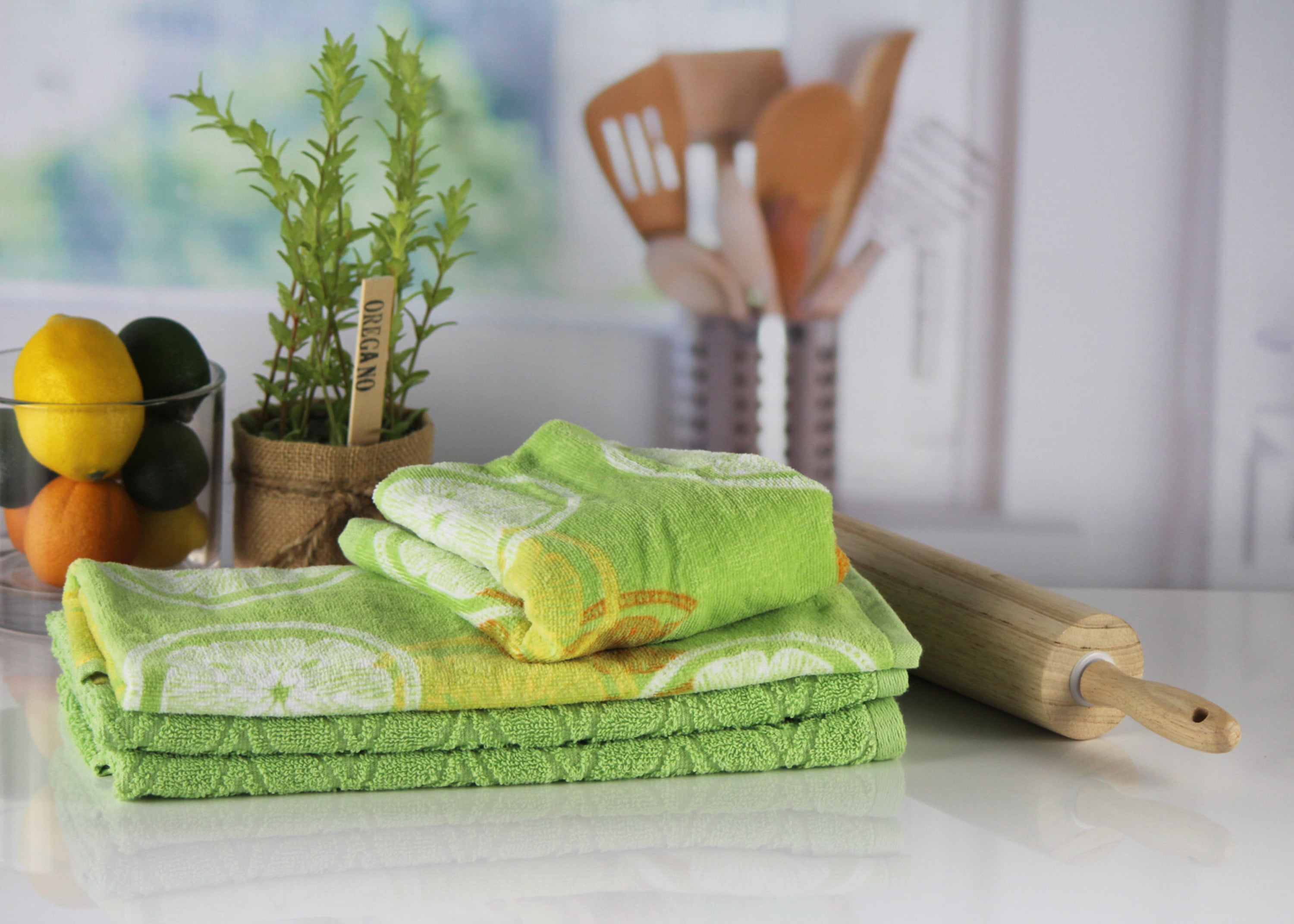 Freshee Kitchen Collection 4Piece Kitchen Towel Set with